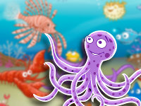 Pulpo en el fondo del mar Cuento para ser agradecido y vencer la timidez